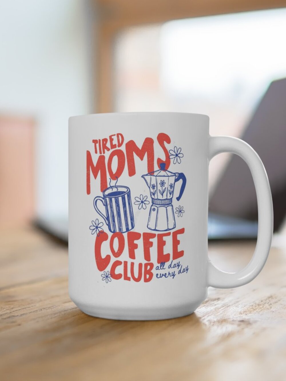Tired Moms Coffee Club Ceramic Mug - Picture 4 of 4